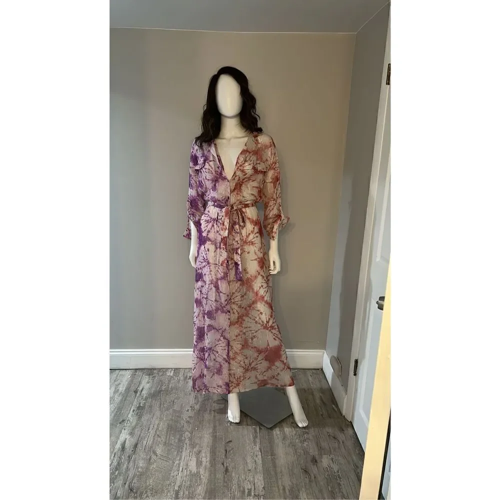 ROCOCO Sand Tie Dye Two Tone Dress Size XS - Picture 6 of 9